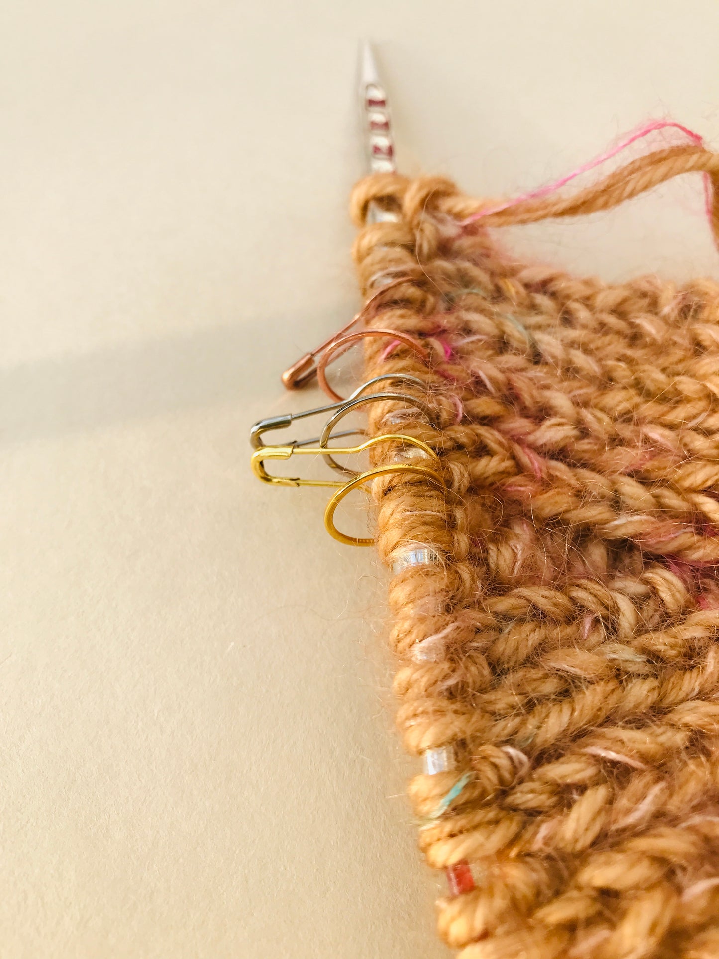 Special stainless steel stitch markers from COCOKNITS