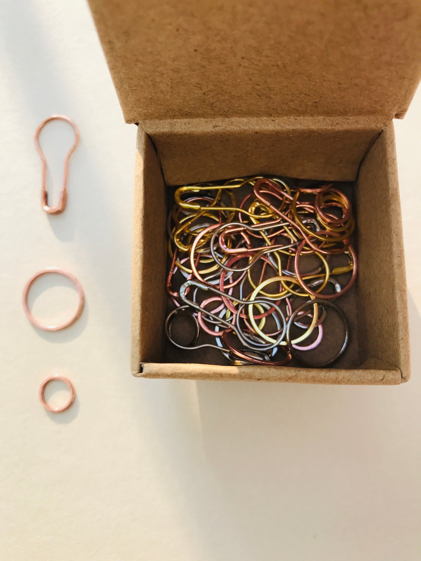 Special stainless steel stitch markers from COCOKNITS